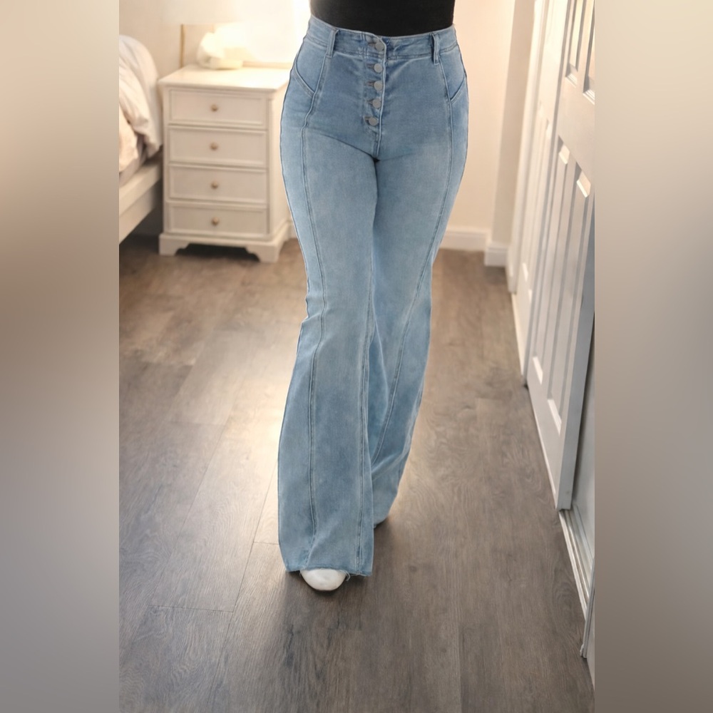 Cello Light Blue Wide Leg Jeans